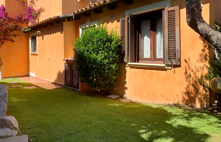 private villa surrounded by the garden